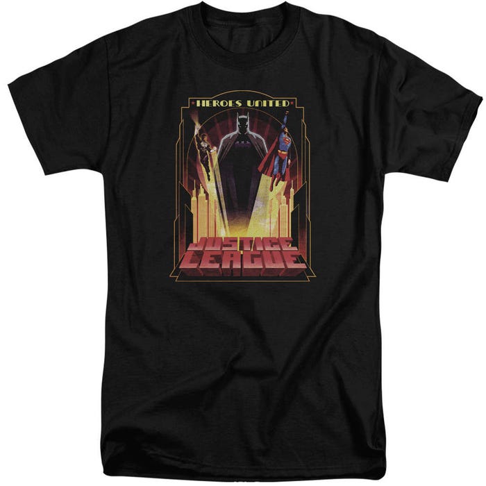 Justice League Heroes Unite Tall T-Shirt