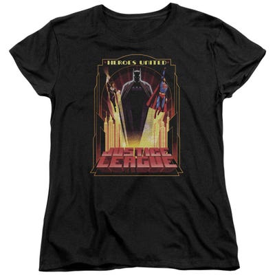 Justice League Heroes Unite Womens T-Shirt