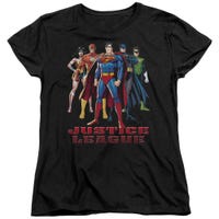 Justice League In League Womens T-Shirt