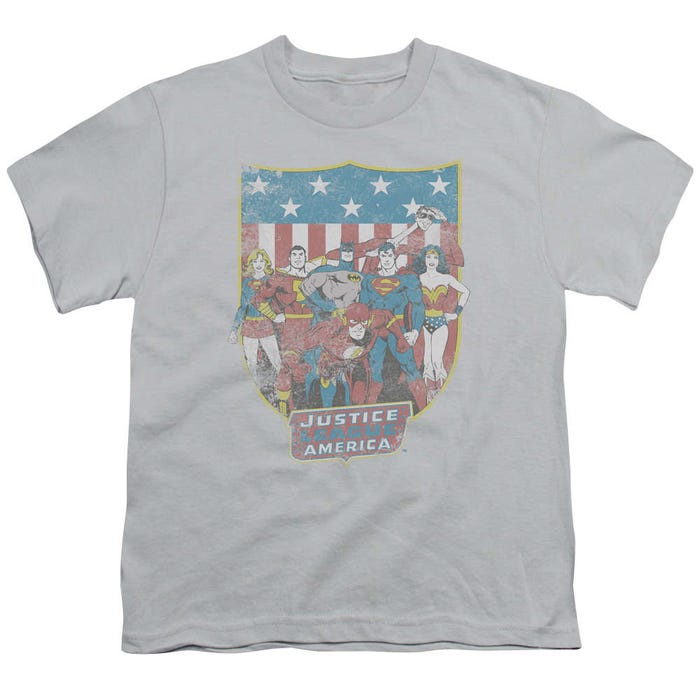 Justice League Jla American Shield Kids T-Shirt