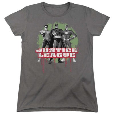 Justice League Jla Trio Womens T-Shirt