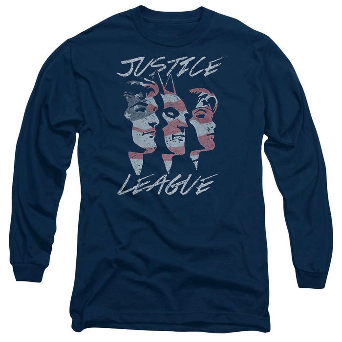 Justice League Justice For America Long Sleeve Shirt