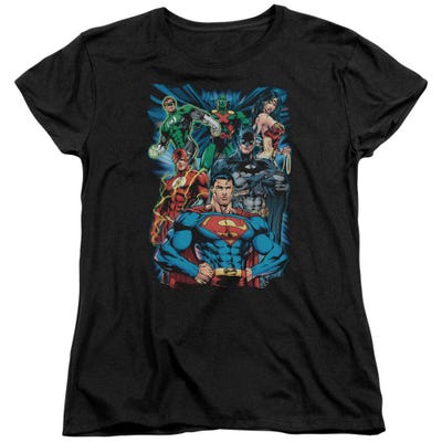 Justice League Justice Is Served Womens T-Shirt