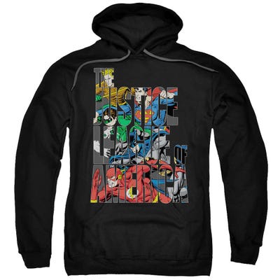 Justice League Lettered League Hoodie