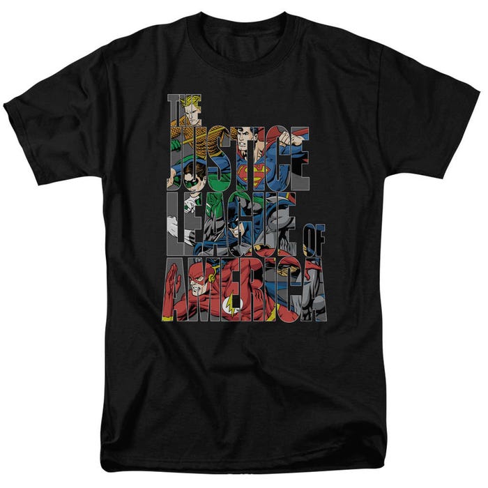 Justice League Lettered League T-Shirt