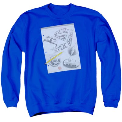 Justice League Logo Note Paper Sweatshirt