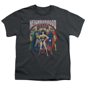 Justice League Neighborhood Watch Kids T-Shirt