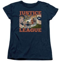 Justice League New Dawn Group Womens T-Shirt