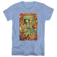 Justice League No 212 Vintage Womens T-Shirt