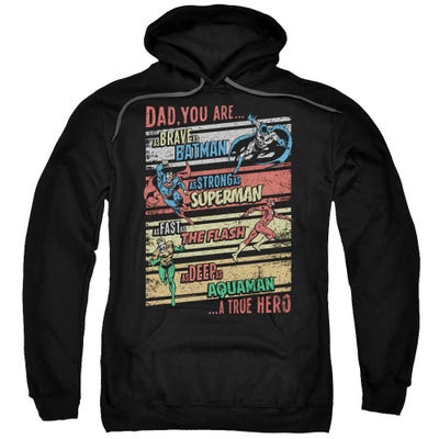 Justice League Official Dad A True Hero Hoodie