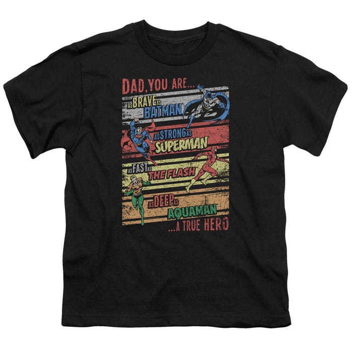 Justice League Official Dad A True Hero Kids T-Shirt