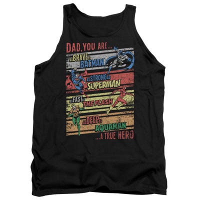 Justice League Official Dad A True Hero Tank Top