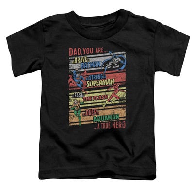 Justice League Official Dad A True Hero Toddler T-Shirt