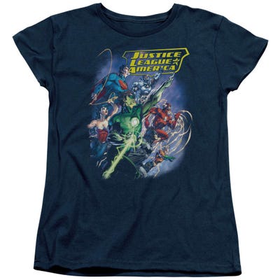Justice League Onward Womens T-Shirt