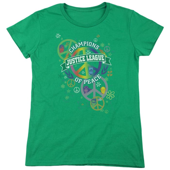 Justice League Peace League  Womens T-Shirt