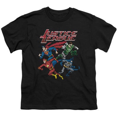 Justice League Pixel League Kids T-Shirt