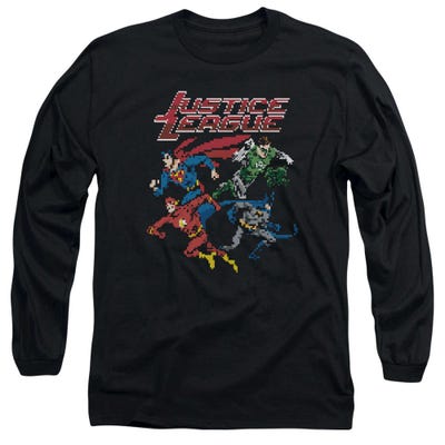 Justice League Pixel League Long Sleeve Shirt