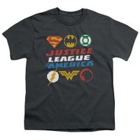 Justice League Pixel Logos  Kids T-Shirt