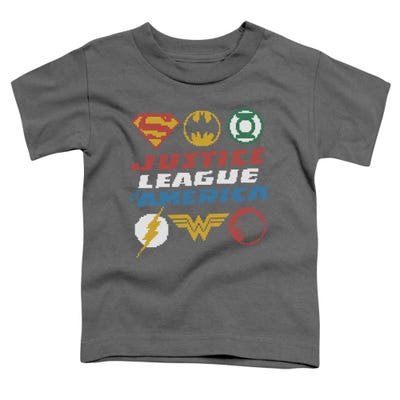Justice League Pixel Logos  Toddler T-Shirt