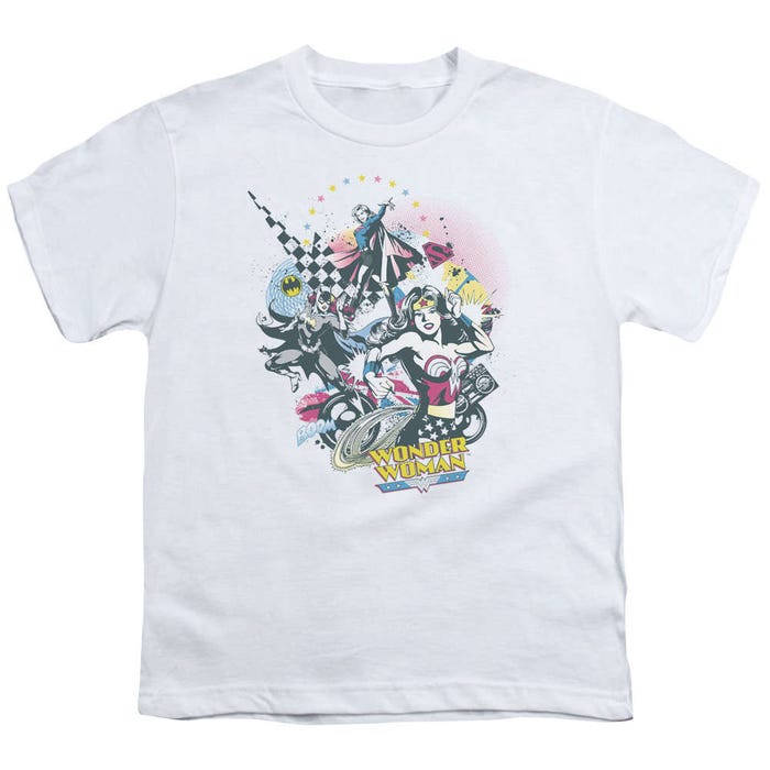  Justice League Power Trio Vintage Kids T-Shirt