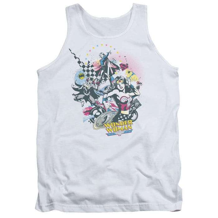  Justice League Power Trio Vintage Tank Top