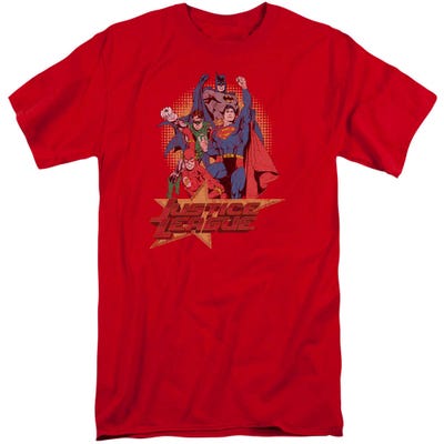 Justice League Raise Your Fist Tall T-Shirt