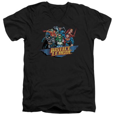 Justice League Ready To Fight V-Neck T-Shirt