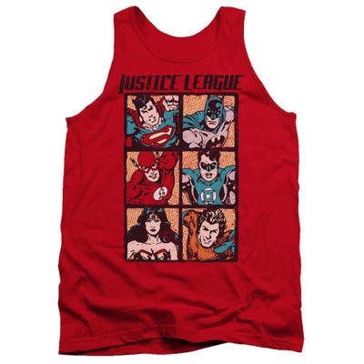 Justice League Rough Panels Tank Top