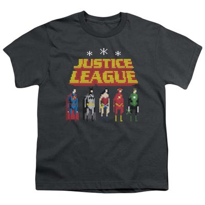Justice League Standing Below Kids T-Shirt