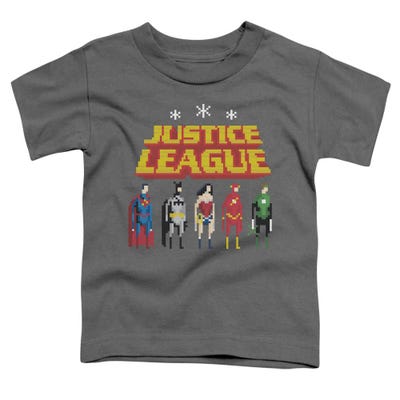 Justice League Standing Below Toddler T-Shirt
