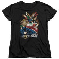Justice League Starburst Womens T-Shirt