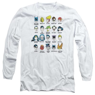Justice League Superhero Issues Long Sleeve Shirt