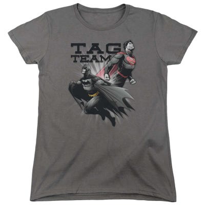 Justice League Tag Team Womens T-Shirt