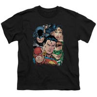 Justice League Up Close And Personal Kids T-Shirt