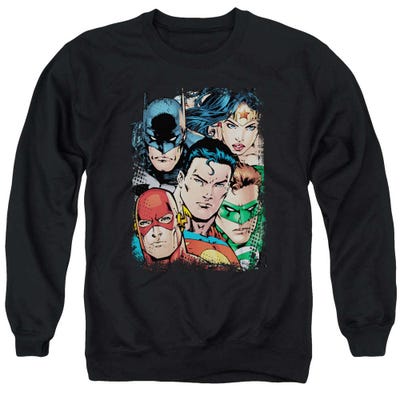 Justice League Up Close And Personal Sweatshirt