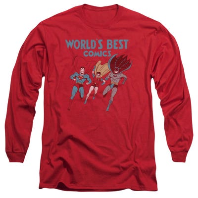 Justice League Worlds Best Action Long Sleeve Shirt