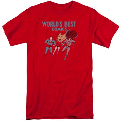 Justice League Worlds Best Action Tall T-Shirt