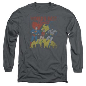 Justice League Worlds Best Comics Long Sleeve Shirt