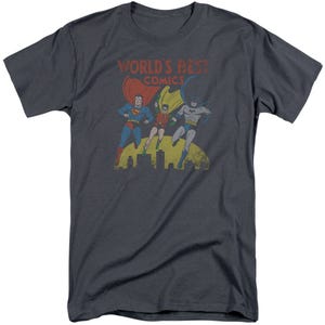 Justice League Worlds Best Comics Tall T-Shirt