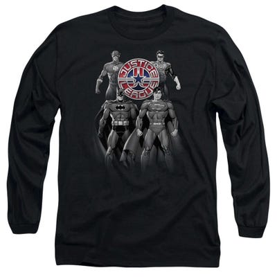 Justice Record Shades Of Gray Long Sleeve Shirt