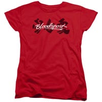 Kanji Bloodsport Ninja Logo Womens T-Shirt