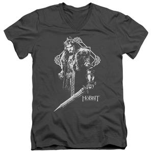 King Thorin The Hobbit1 V-Neck T-Shirt