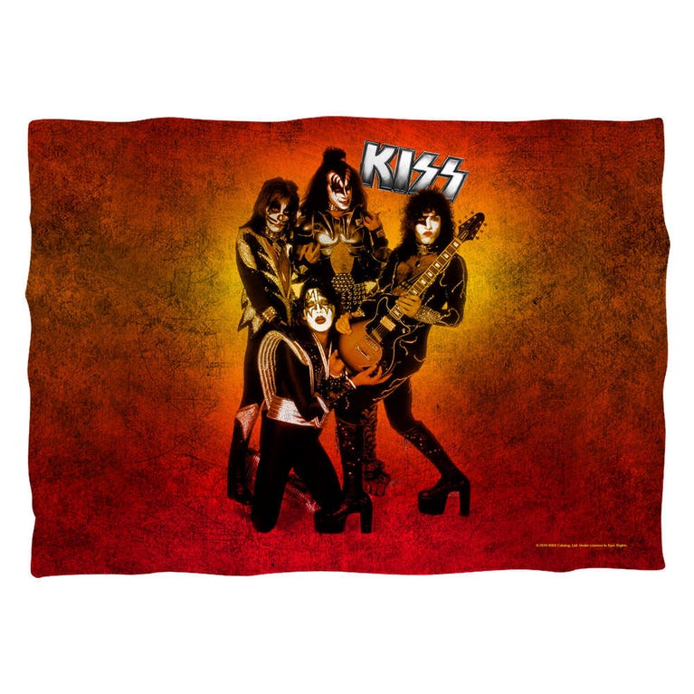 TeeShirtPalace Kiss Fire Pose All Over Front T-Shirt TeeShirtPalace Kiss Fire Pose All Over Front T-Shirt
