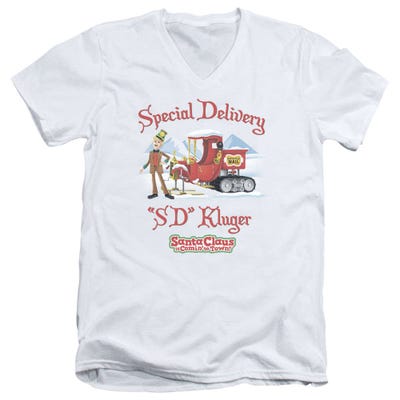 Kluger Santa Claus Is Comin' to Town V-Neck T-Shirt