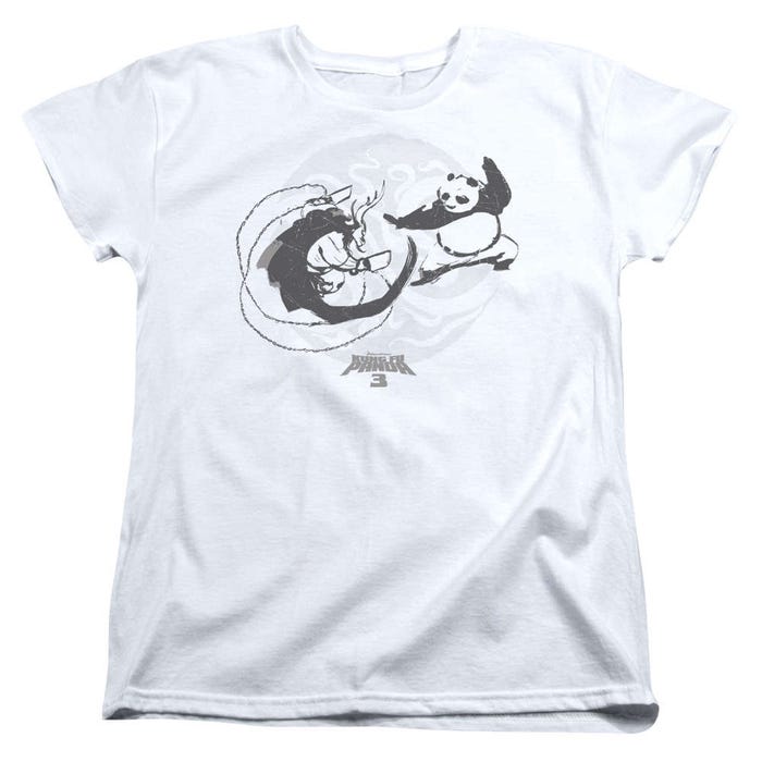 Kung Fu Panda 3 Face Off Womens T-Shirt