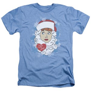 I LOVE LUCY CHRISTMAS BEARD FLAKES Heather T-Shirt