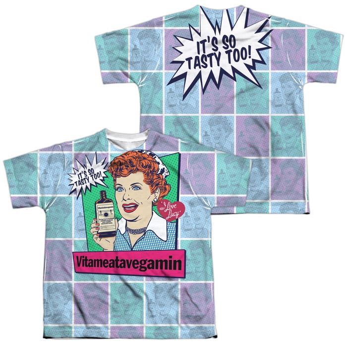 ALL OVER VITA COMIC I LOVE LUCY Back & Front Kids Sublimation T-Shirt