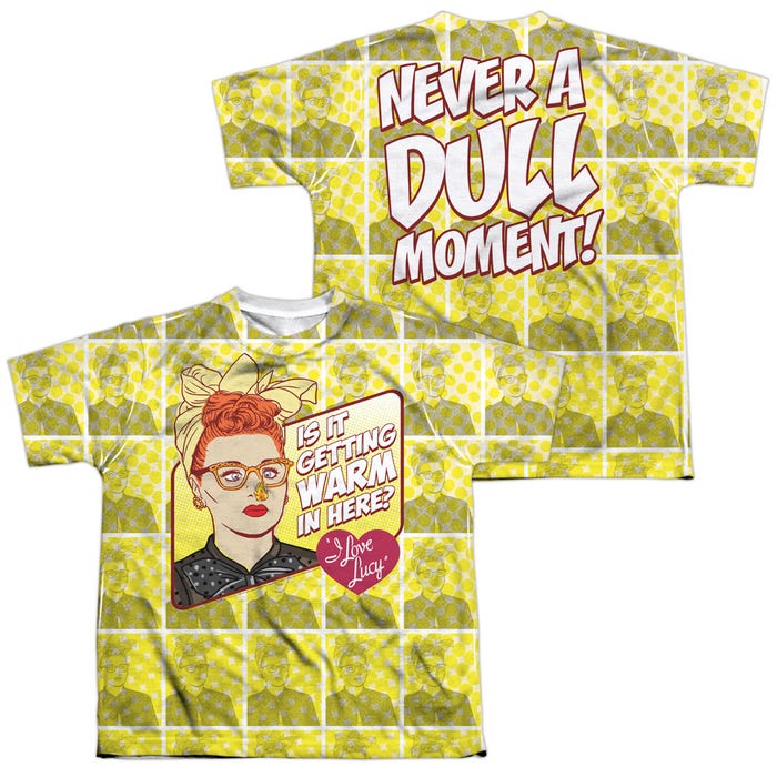 I Love Lucy Dull Moment Official Back & Front Kids Sublimation T-Shirt