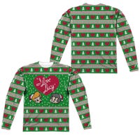 I Love Lucy Ugly Christmas Sweater Official Front & Back Sublimation Long Sleeve Shirt