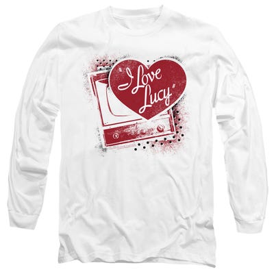 I LOVE LUCY SPRAY PAINT HEART Long Sleeve Shirt